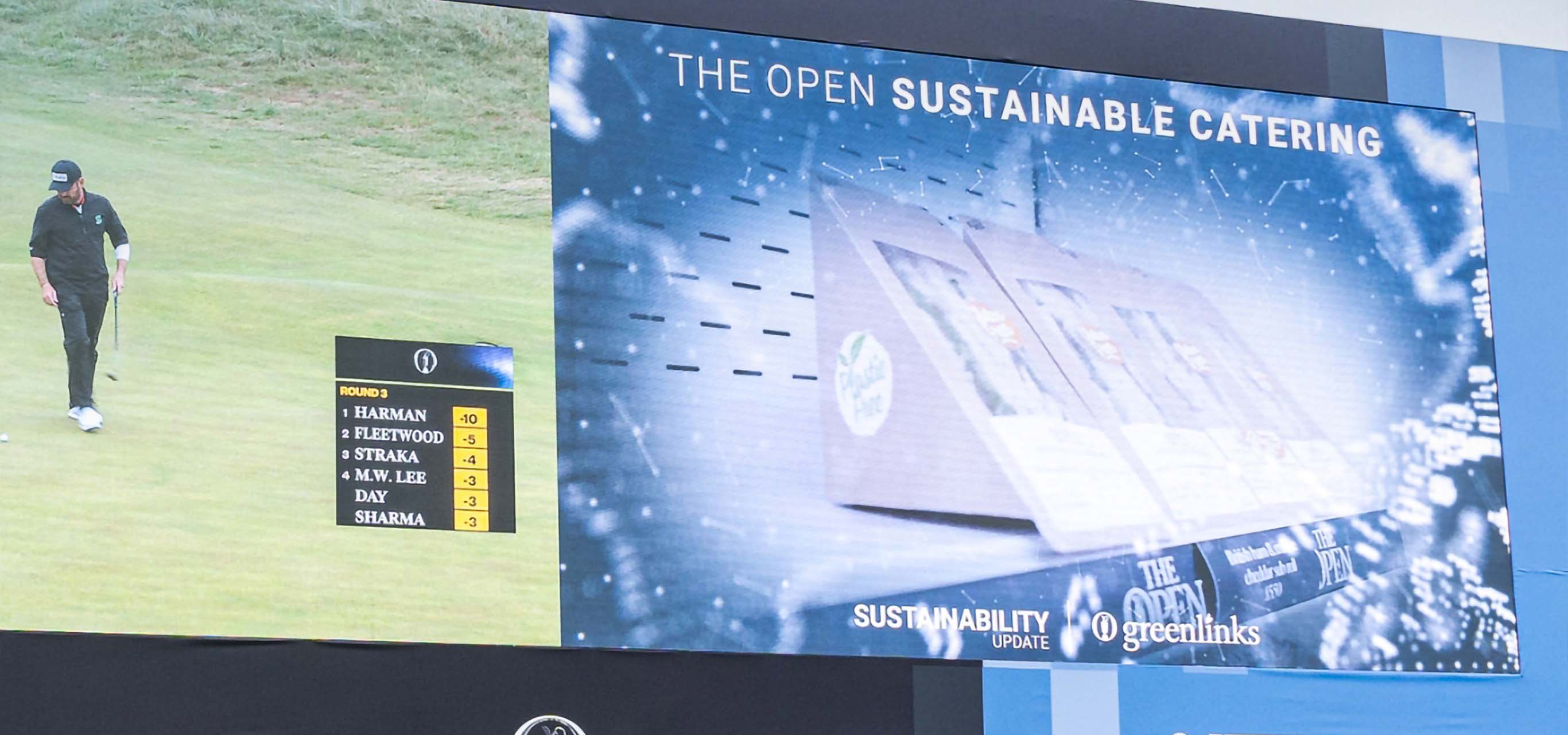 Just another click in the wall? NTT DATA's sustainability initiatives at The Open