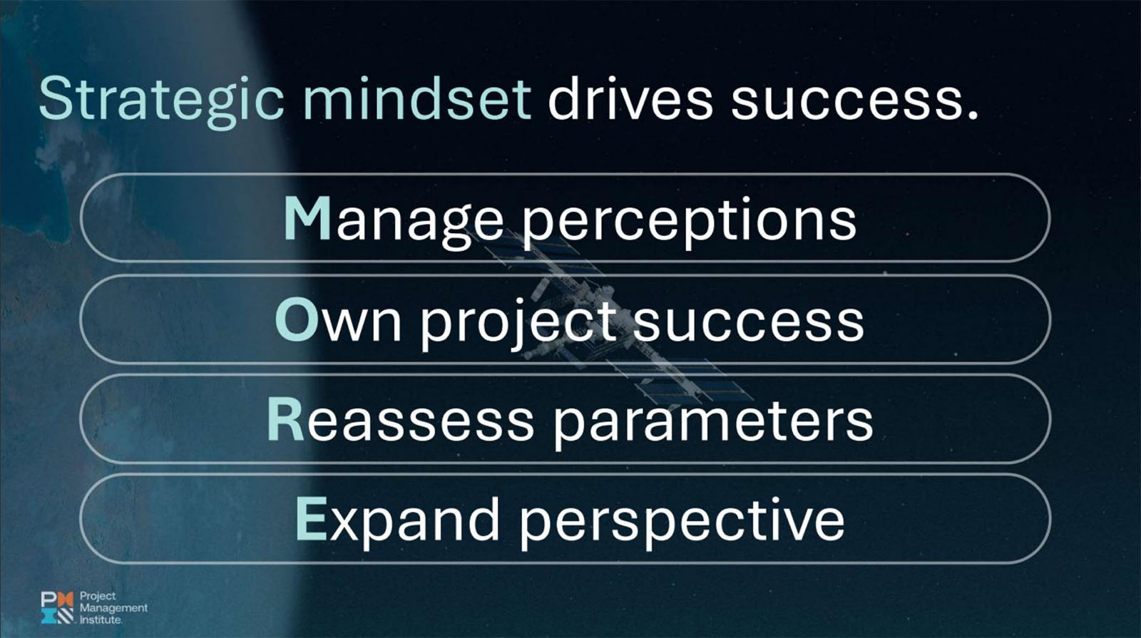 Strategic mindset drives success.