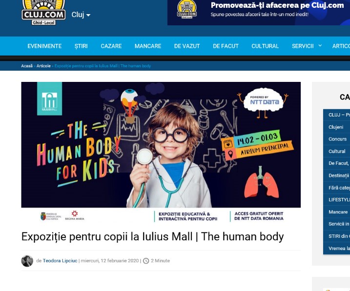 Web site for Human Body for Kids