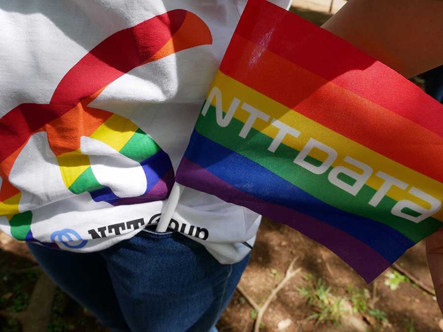 Original LGBTQ+ t-shirt and flag