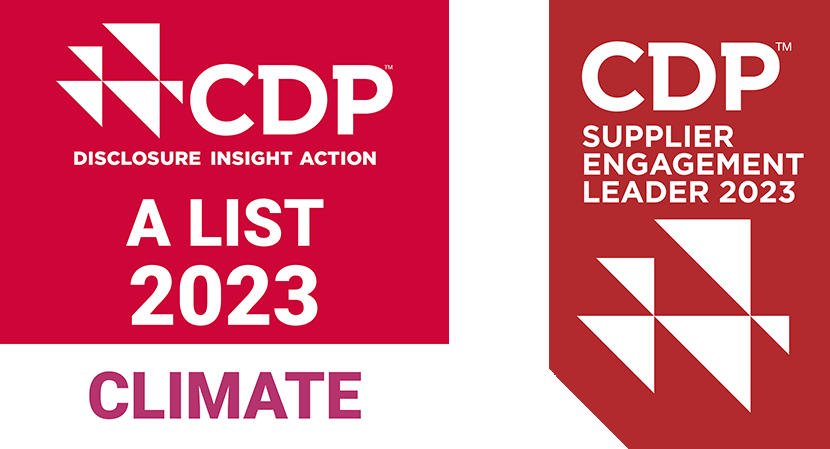 気候変動分野において、CDPから2022年の最高評価である「Aリスト企業」に認定。