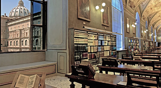 バチカン教皇庁図書館の風景