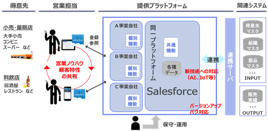 Salesforceの利用イメージ