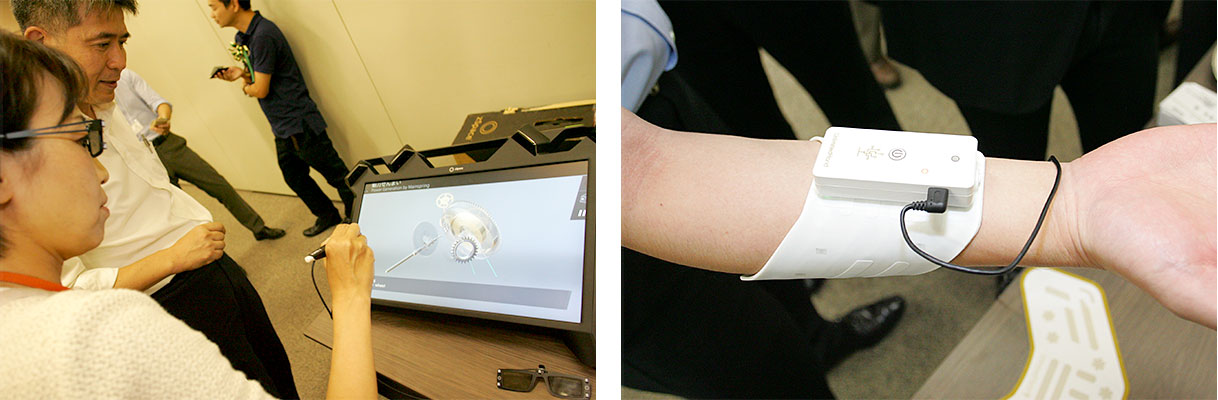 （左）カディンチェのzSpace。（右）H2LのUnlimitedHand。 