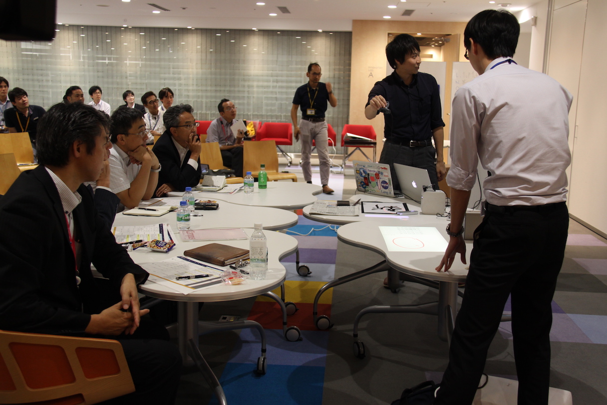 INFORIUM豊洲イノベーションセンターで行われた日本予選の様子。16チーム58名が参加し、2チームが本選出場を決めた