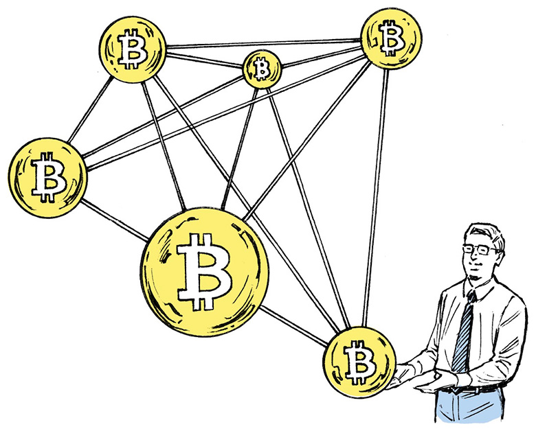 ネットワーク上のプログラムから発行されるビットコイン。その背景には、ネットワークで支える”中心なき通貨システム”の思想がある