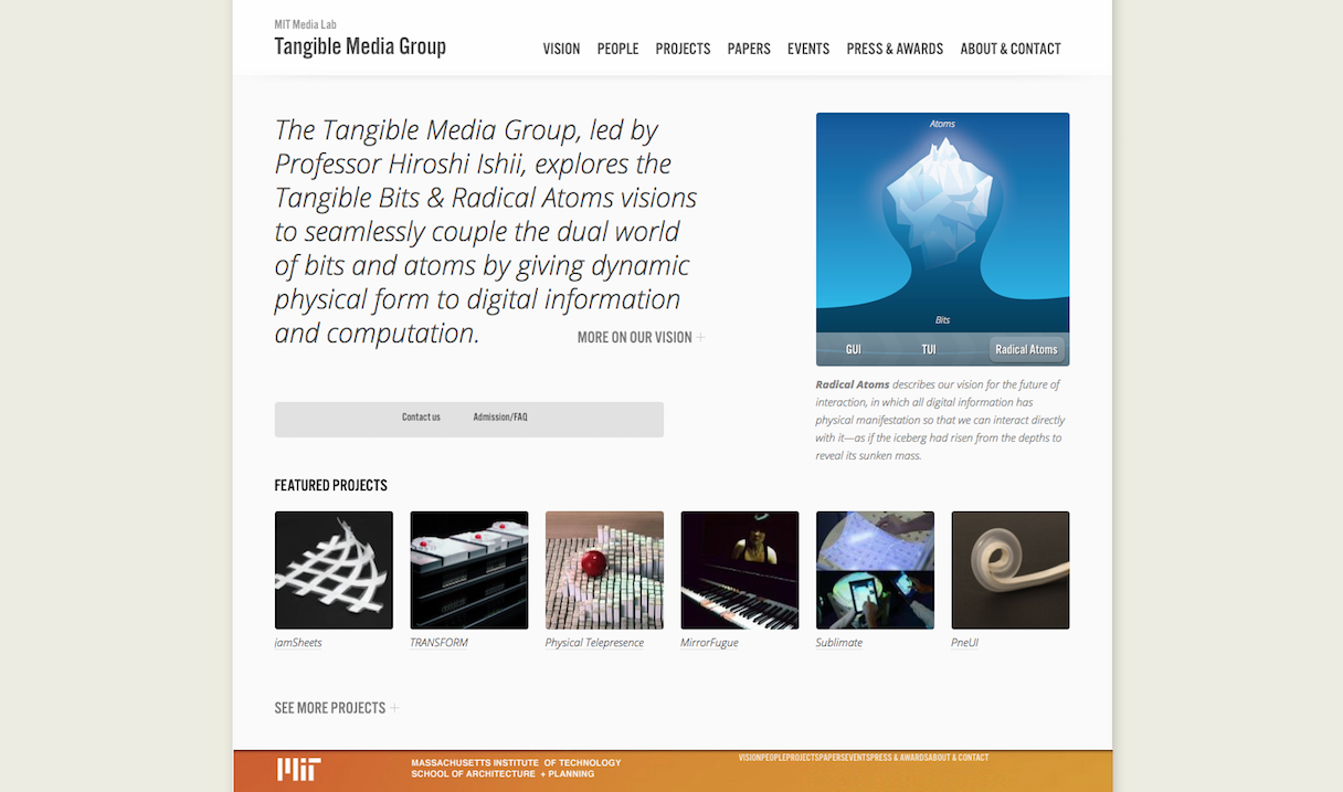 タンジブル・メディア・グループのサイト　※クリックでリンク先へ
