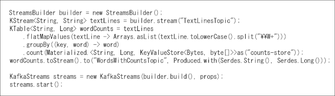 図3:ストリーム処理のアプリケーションの例 図3:ストリーム処理のアプリケーションの例