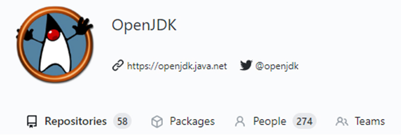 図1：GitHub上のOpenJDK開発者数（2020/09現在274名：非公開ユーザー含む）