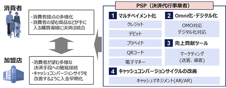 図5：PSP（決済代行事業者）からの支援