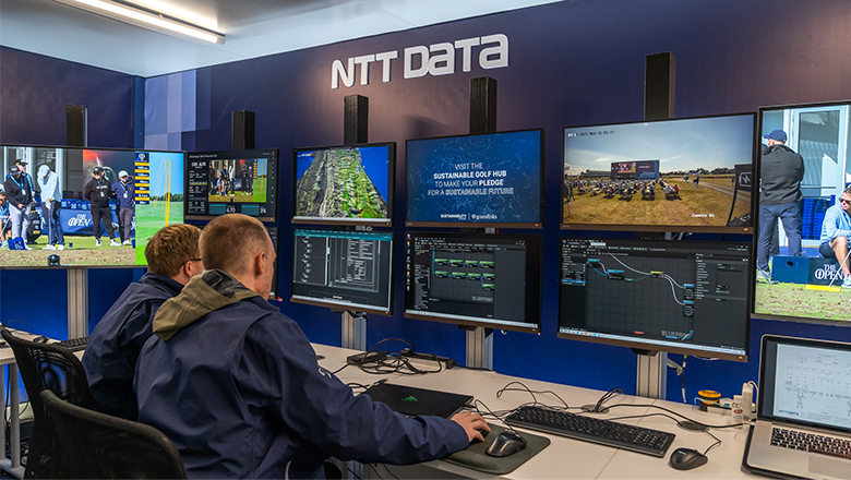 NTTデータはテクノロジーで大会を盛り上げた