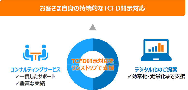 図6：TCFD開示支援コンサルティングサービスの概要