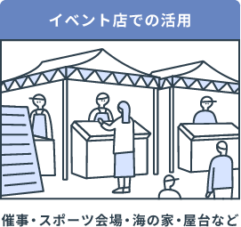 イベント店での活用