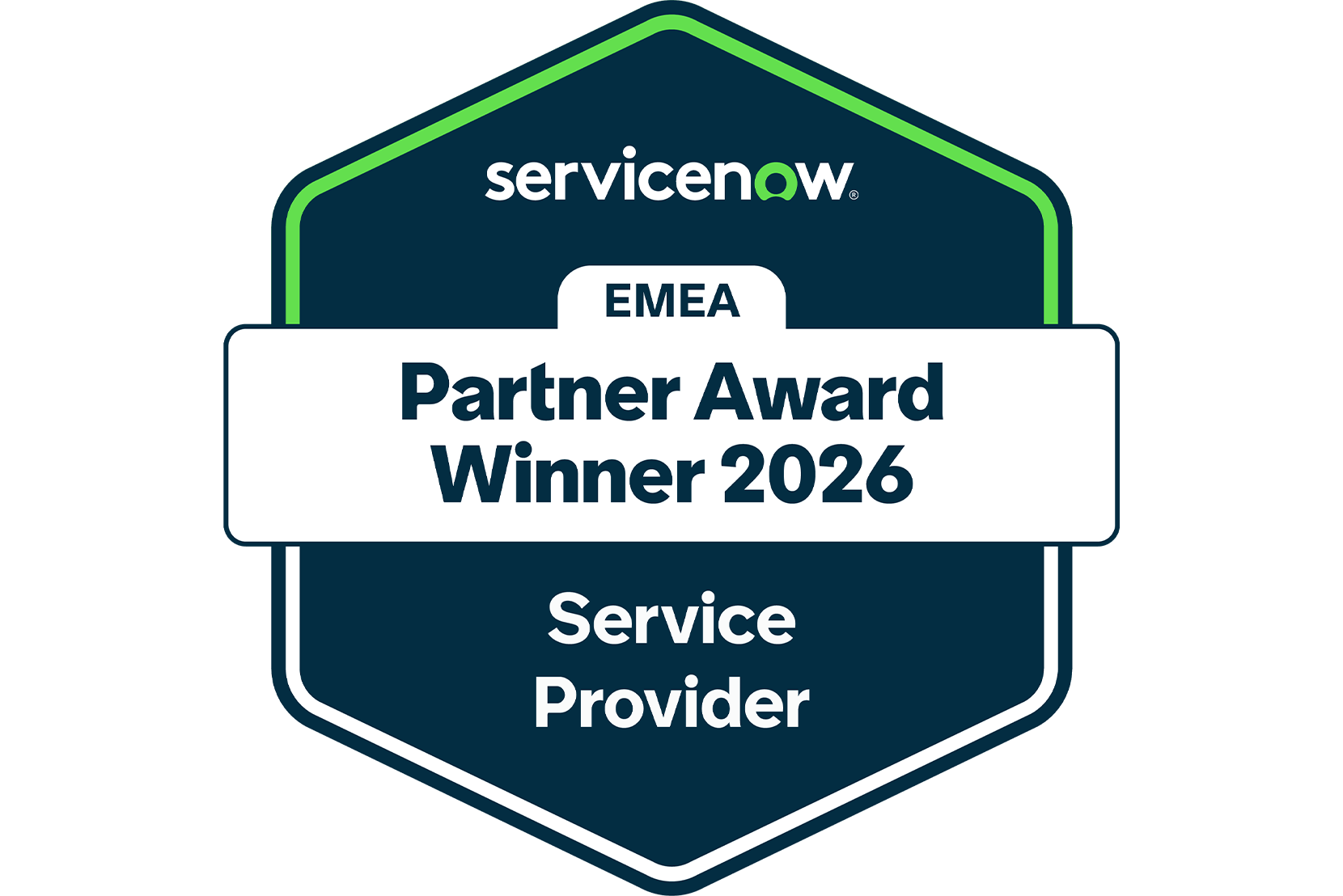 ServiceNow EMEA Partner Award Winner 2026 Service Provider