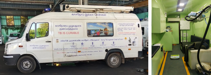 X-ray medical examination vehicle in Chennai, India