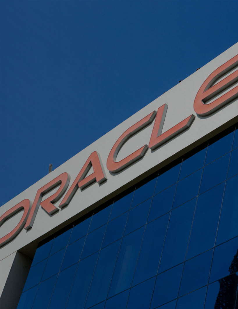 Sign of oracle on the office building