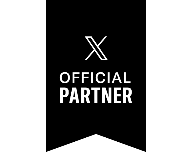 X Official Partnerロゴ